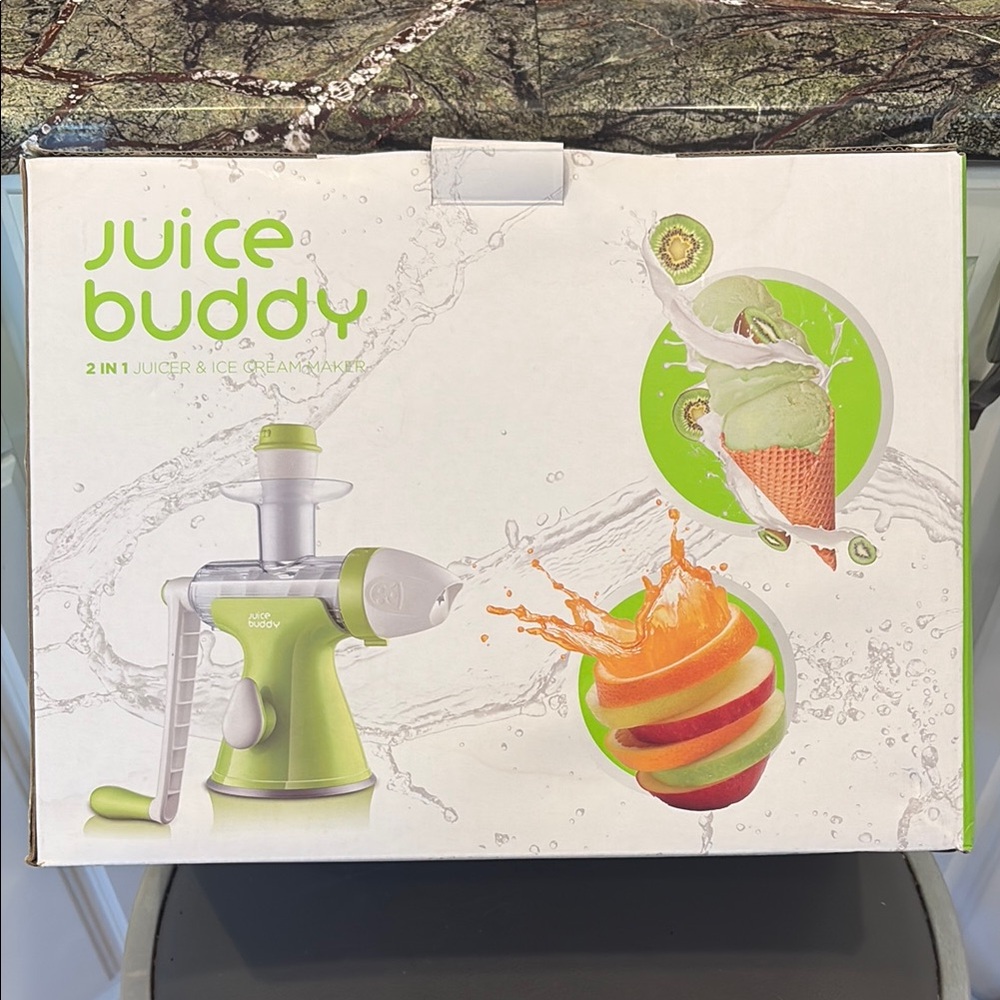 2-in-1 Manual Juicer & Ice Cream Maker - Green